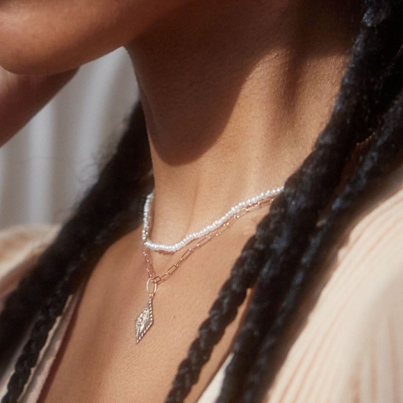 Tiny Baroque Freshwater Pearl Choker Necklace - Picture 3 of 5